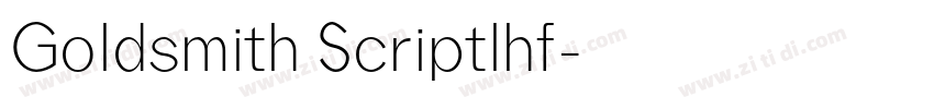 Goldsmith Scriptlhf字体转换